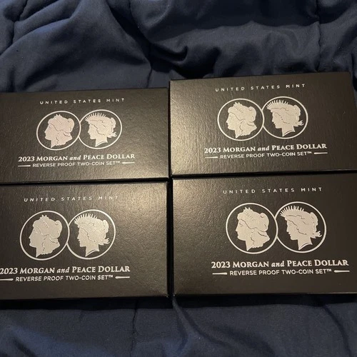 2023-S Morgan Peace Silver Dollar Reverse Proof Set $1 US Mint 23XS OGP