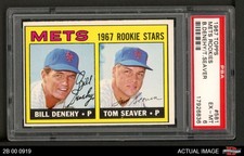 1967 Topps #581 Tom Seaver Mets RCs RC HOF SHORT-PRINT PSA 6 - EX/MT