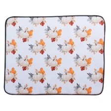 New Fall White Pumpkin Absorbent Microfiber Kitchen Countertop Dish Drying Mat