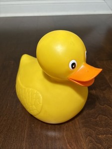Jumbo Toysmith Yellow Rubber Duck-Large Oversized Classic Bath Toy 9”