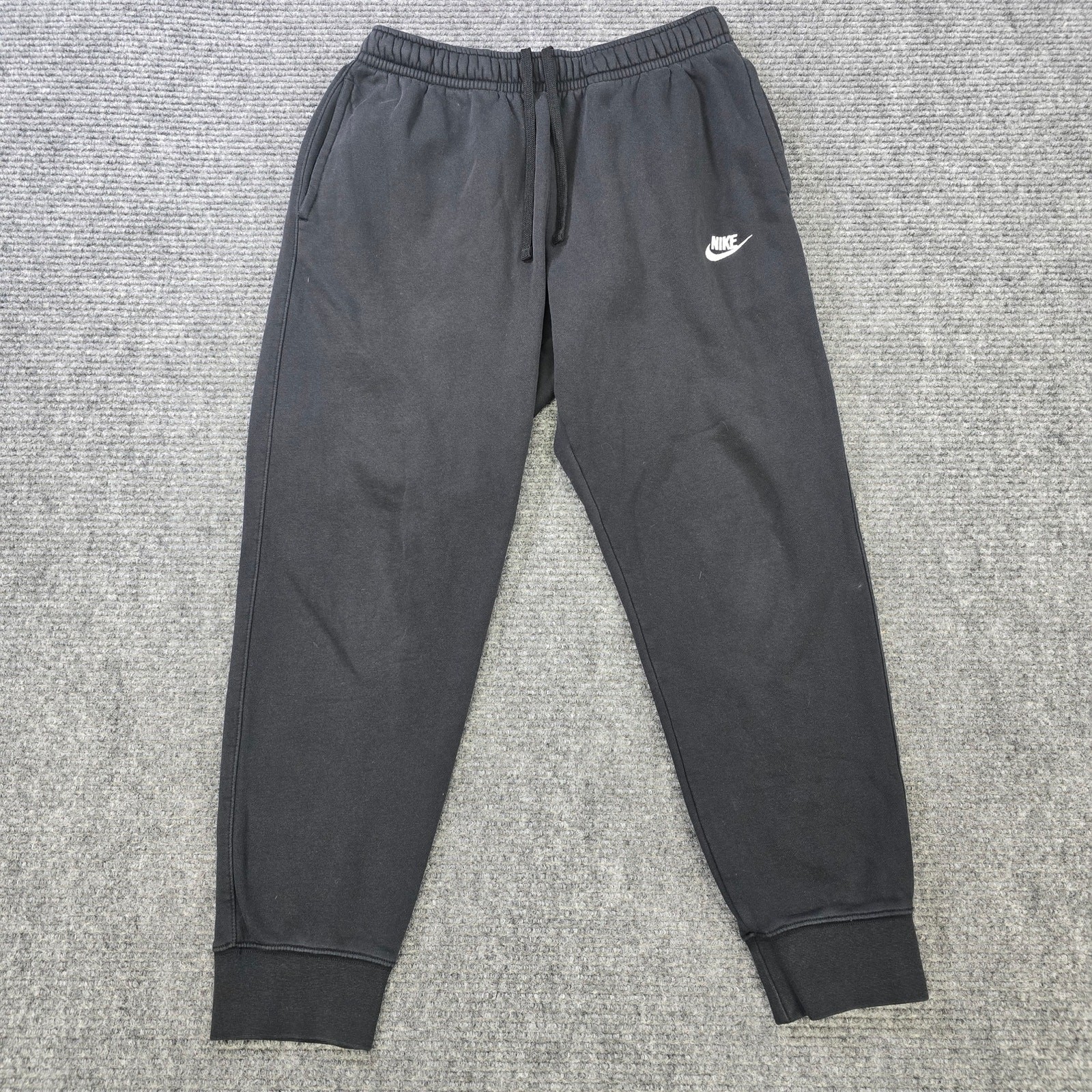 Nike Sweatpants Mens Medium Black Jogger Drawstring Logo