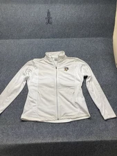 Pittsburgh Penguins Jacket By Level Wear Women Sz XL White Long Sleeve Full Zip