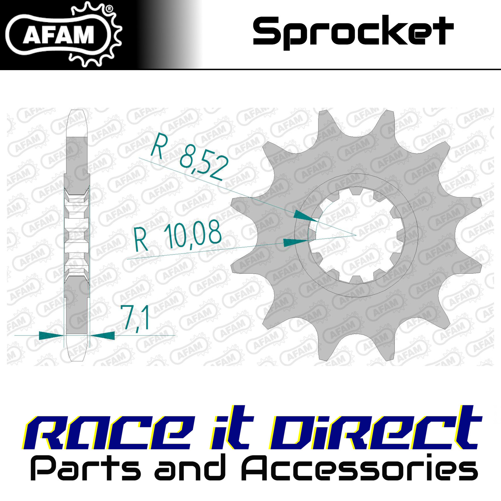 Sprocket for APRILIA RX 50 1999-2001 15T Front AFAM