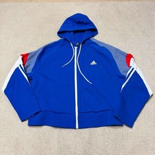 ADIDAS SPORTSWEAR COLORBLOCK FULL-ZIP JACKET Size XL