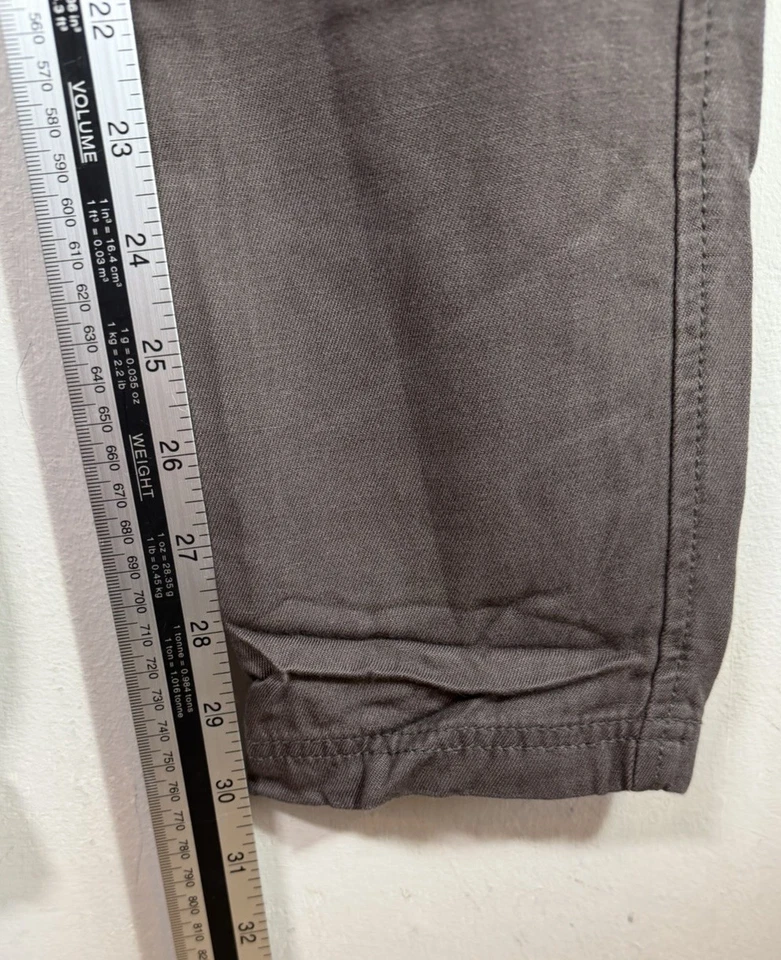 DKNY Jeans Trousers Skinny Pants Pull On Stretch UK 6/8 Lightweight Mushroom - Image 4 of 4