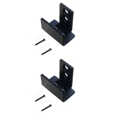 2 Count Barn Door Bottom Guide Wall Mount Floor Stoppers Sliding