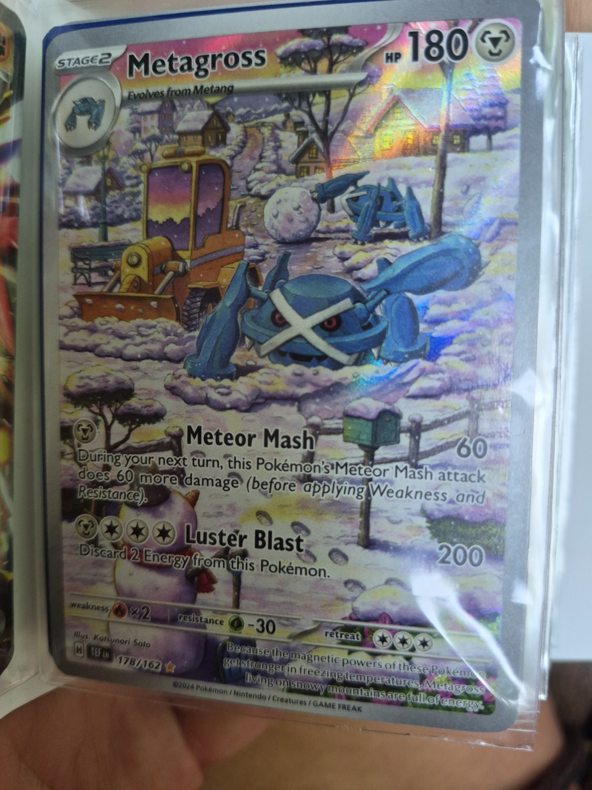 Metagross 178/162 SV05 Temporal Forces Illustration Rare Full Art Holo 2024