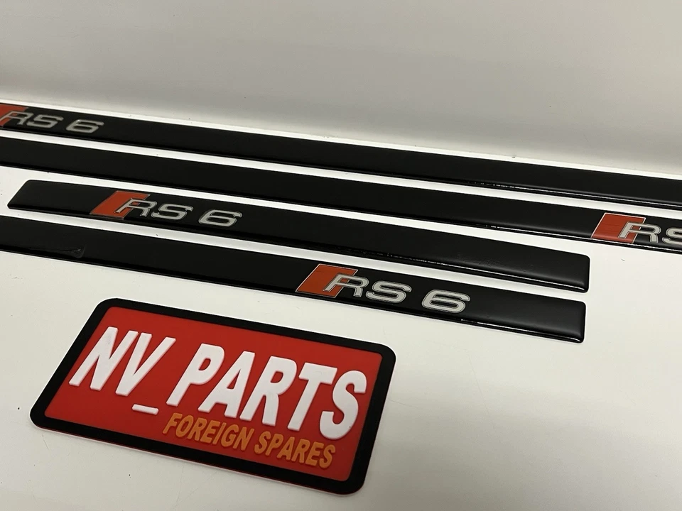 Juego de insertos de umbral de puerta inferior OEM Audi C5 RS6 Foto 2 de 4