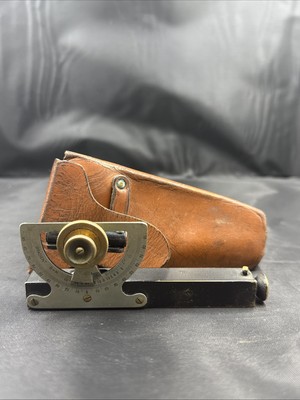 Vintage Dietzgen Inclinometer With Leather Case 