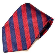 Brooks Brothers 346 Tie Red and Blue Stripes Ivy League Preppy Academia Dapper