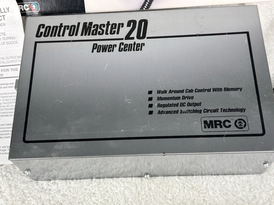 MRC Control Master 20 Power Center Train Controller 0-20VDC, G HO N Scale, w Box - Image 4 of 4