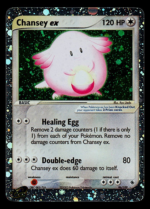 2003 Chansey ex Ruby and Sapphire Ultra Rare 96/109