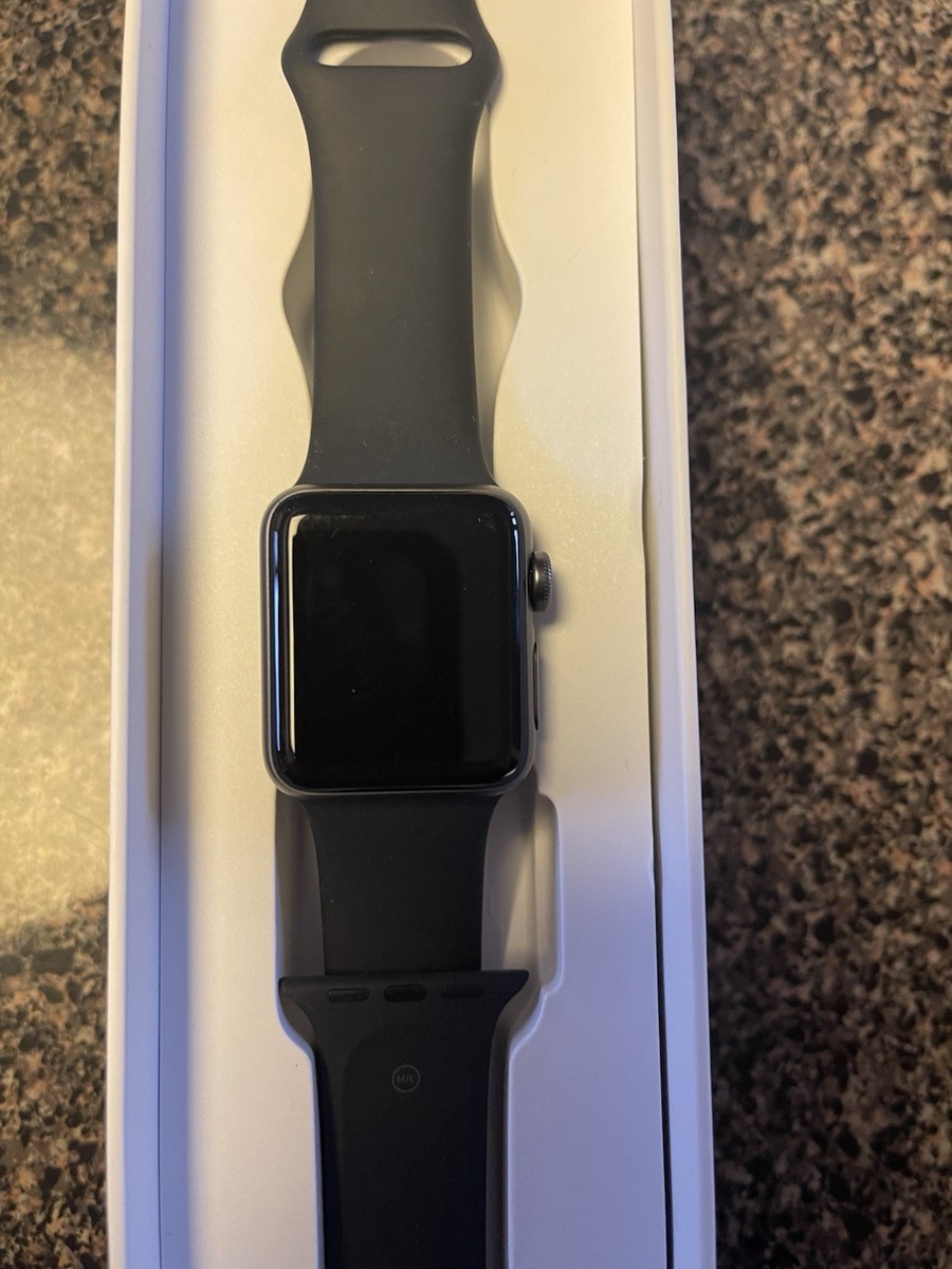 時計 Applewatch series3 38mm Apple Watch Series 3 GPS Space Gray - 38mm - Black Sport