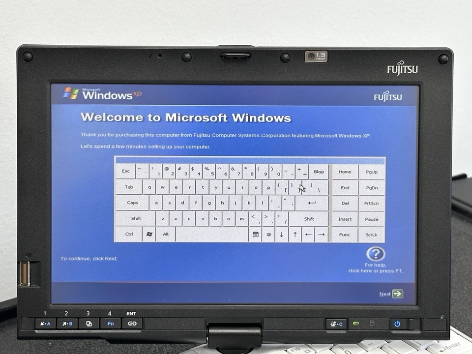 Fujitsu LifeBook P1630 Tablet PC Core 2 Duo 1.2GHz 2GB 64GB SSD WinXP NOS Flawed - Image 3 of 4