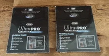 2 Packs Ultra Pro 3 Pocket Platinum Page with 4x6 101mm x 152mm Pockets 100 Ct