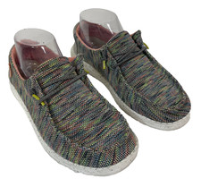 Hey Dude Wendy Sox Peacock Pink Women's Slip On Shoes Sz 7