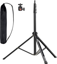 SMALLRIG RA-S200 Light Stand for Photography, 6.6 ft Lightweight , Black
