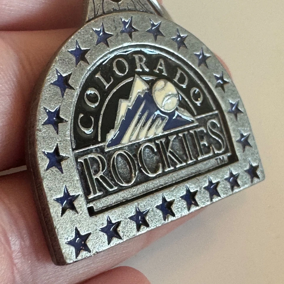 Colorado Rockies Logo Pewter Keychain Baseball MLB - Image 2 of 3