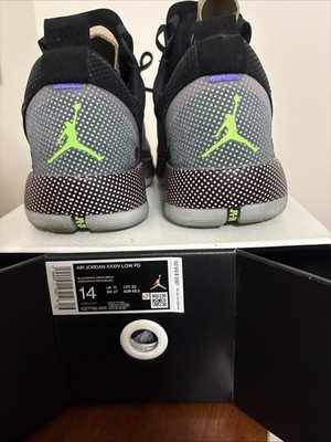Mens Jordan 34  Black Vapor Green Size 14