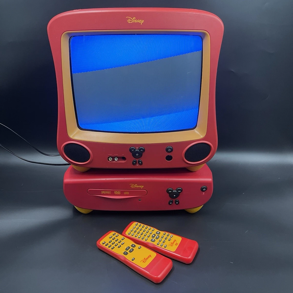 Disney ミッキーマウス　ブラウン管TV　DVD・CDプレーヤー Disney ミッキーマウス ブラウン管テレビ - メルカリ