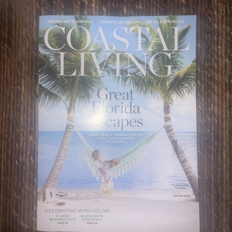 COASTAL LIVING Great Florida Escapes Winter 2020 Magazine  NEW