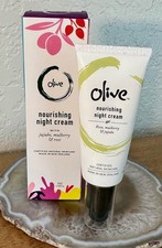 Olive Natural Skincare Nourishing Night Cream Mulberry Rose 1.52 oz FAST SHIP