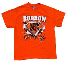 Gildan- Cincinnati Bengals Joe Burrow 9 Graphic Men s Orange T-Shirt Sz Large L