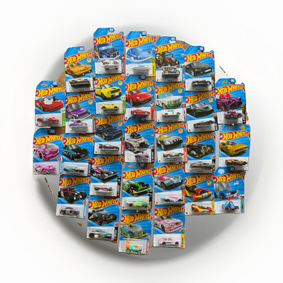 Hot Wheels Diecast Car Lot 1:64 Multi-Color, Unopened Package Carded