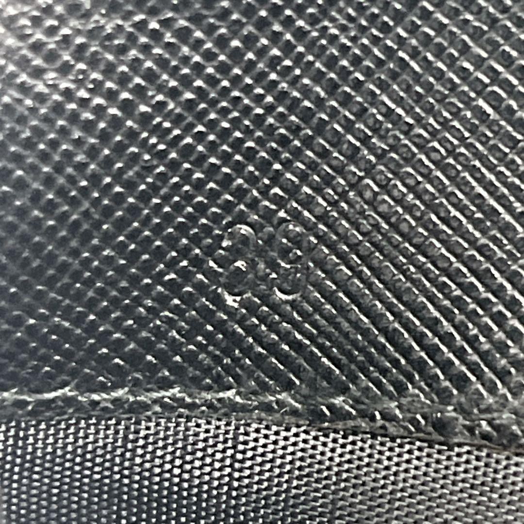 PRADA Compact Wallet Saffiano Triangular Logo Bla… - image 18