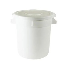 Thunder Group PLTC010W 10 Gallon Plastic Round Trash Can w/ Integrated Handles