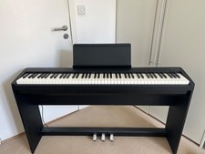 Roland FP-30X Digital Piano in Black with Roland stand and foot pedal bar, VGC