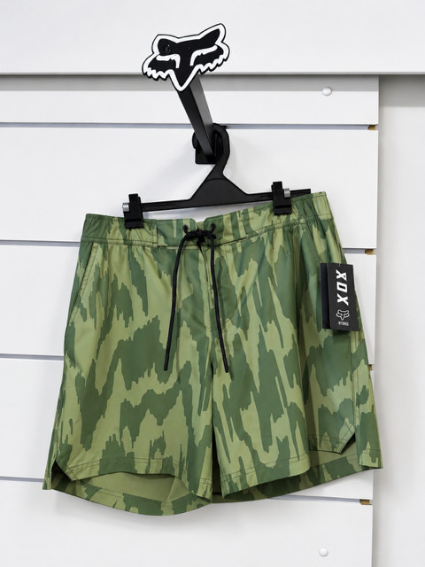 Fox Racing Essex Volley Print Shorts - Hun Green- Size Med 30-32 BNWT Swim Short