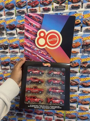 Mattel 80th Anniversary Hot Wheels Toy Vehicle 8 PACK MATTEL Arrival JGK09