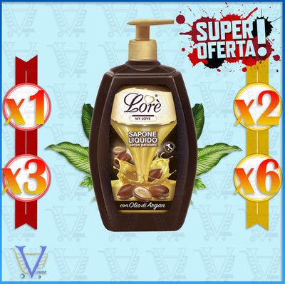 LORE' MY LOVE FLÜSSIGE HANDSEIFE 750 ML ARGAN | GRÖSSE 1, 2, 3, 6 STÜCK