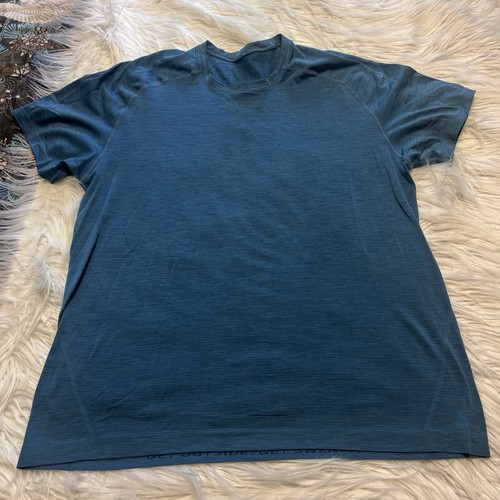 Men’s Lululemon Metal Vent Tech Teal Blue Men’s XL Active T-Shirt