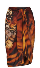SKIMS X Roberto Cavalli SARONG  Tiger Face Print  NWT  M-XL