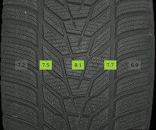 265/45 R18 101V Winterreifen Hankook Winter i*cept evo3 7mm DOT 3321 - 2 Reifen