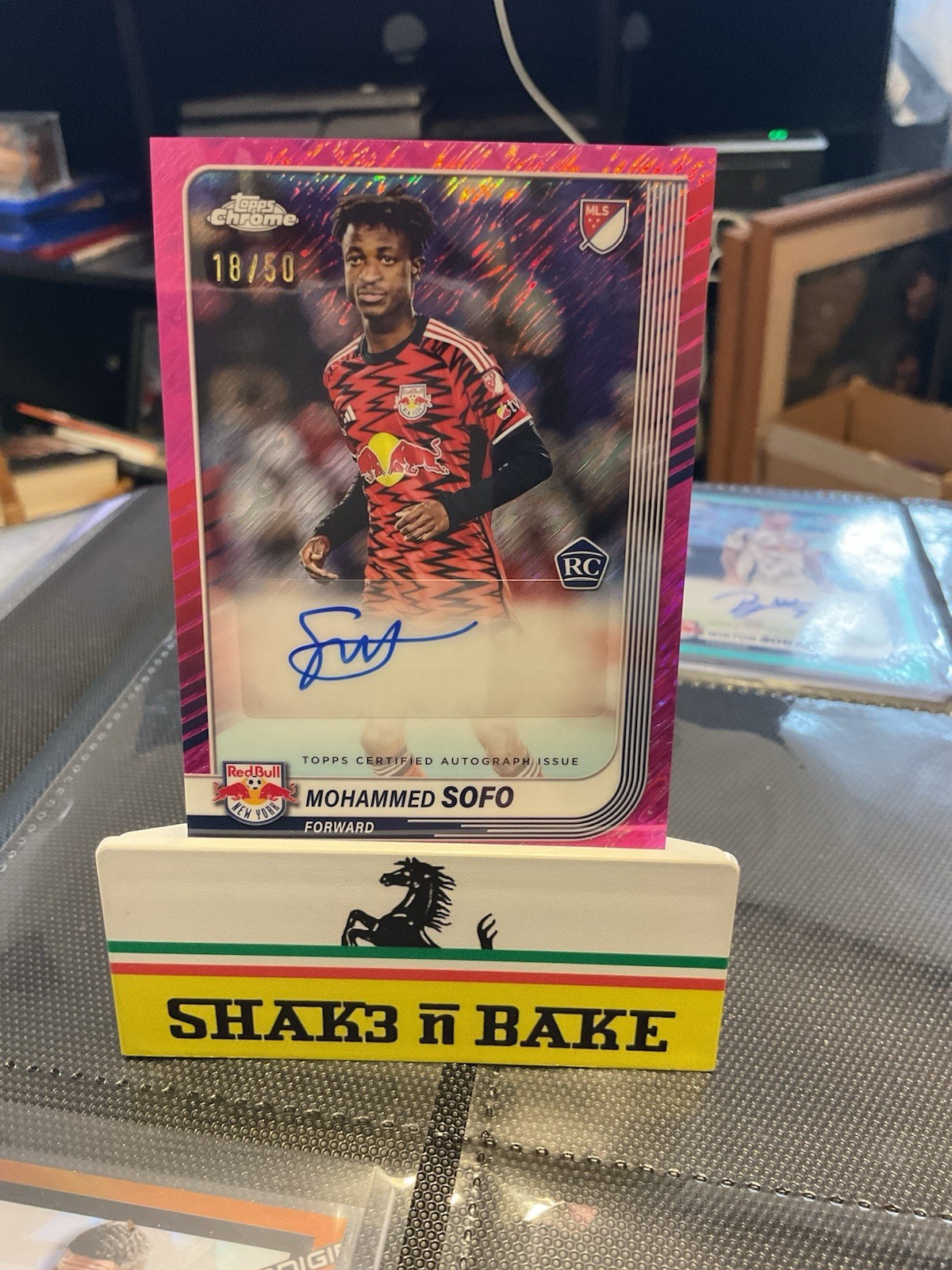 2024 Topps Chrome MLS Mania Mohammed Sofo Auto Pink Shimmer 18/50 #CA-MS