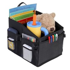 Foldable Car Seat Organizer - Oxford Fabric Storage Box for Back Seat, Car