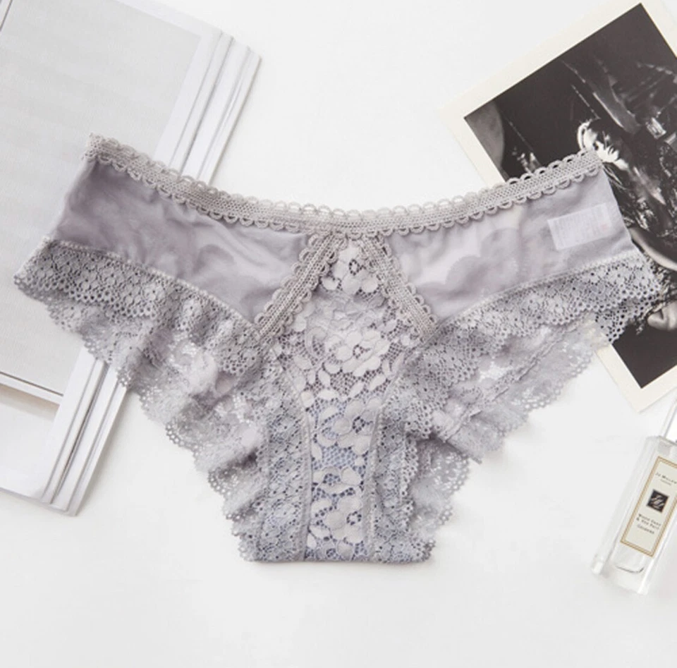 Ropa interior sexy de encaje de firma para mujer Foto 3 de 4