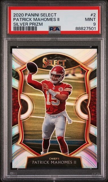 2020 Select 2 Silver Patrick Mahomes II PSA 9
