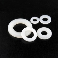 White Plastic Nylon Flat Washers Insulation M3-M24 #A3