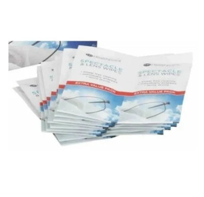 HEALTHPOINT 52 X Smear Free Spectacle Lens Wipes Optical Glasses Sunglasses Camera Phones