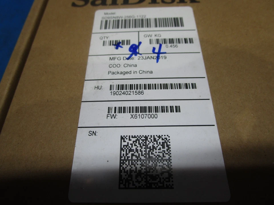 SanDisk X600 SED 256GB Internal M.2 SSD SD9TN8W-256G-1122 - Image 2 of 2