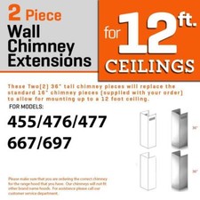 ZLINE WALL Chimney Extension up to 12ft ceili...