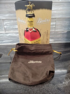  Blanton's Bourbon Whiskey Empty Collectors BOX + BAG Single Barrel Blantons