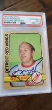 1972-73 OPC SIGNED AUTO CARD GARY BERGMAN RED WINGS NORTH STARS SCOUTS PSA # 164