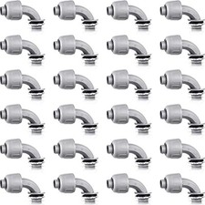 24 Pcs 1/2 Inch Liquid Tight Connector Flexible Electrical Conduit Connector