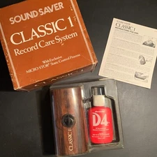 Vintage Sound Saver Classic 1 Record Cleaning System. 3/4 liquid. w/Box