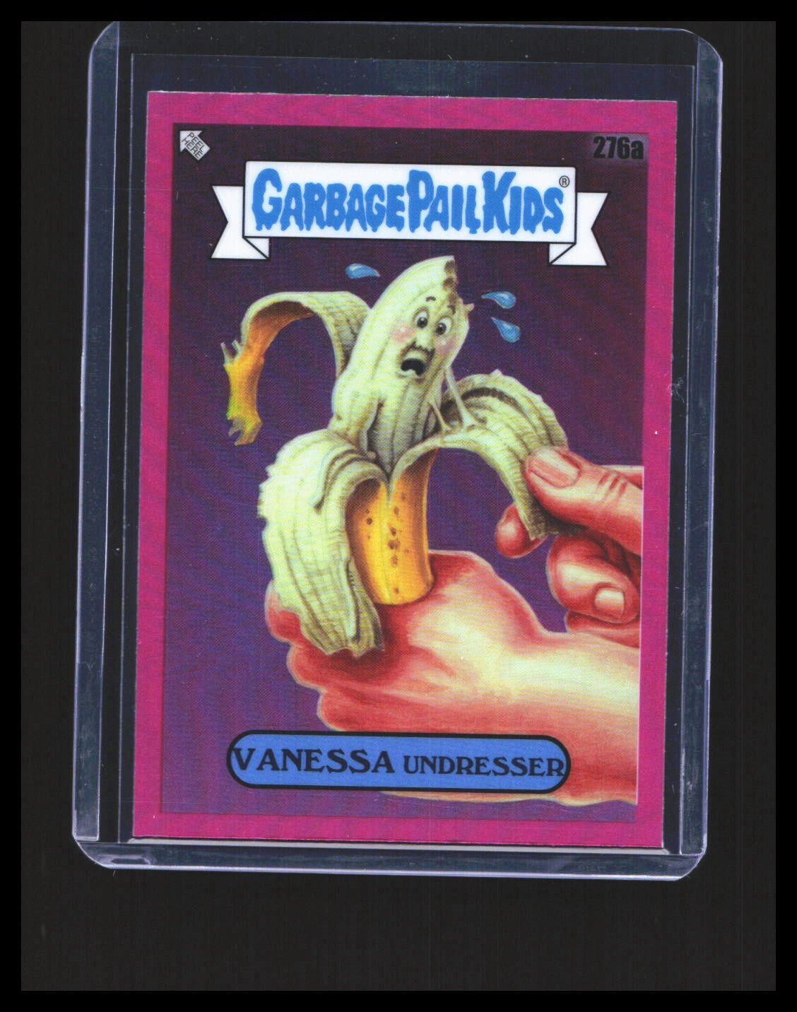 2024 Topps Garbage Pail Kids Chrome Magenta Refractor #276a Vanessa Undresser front